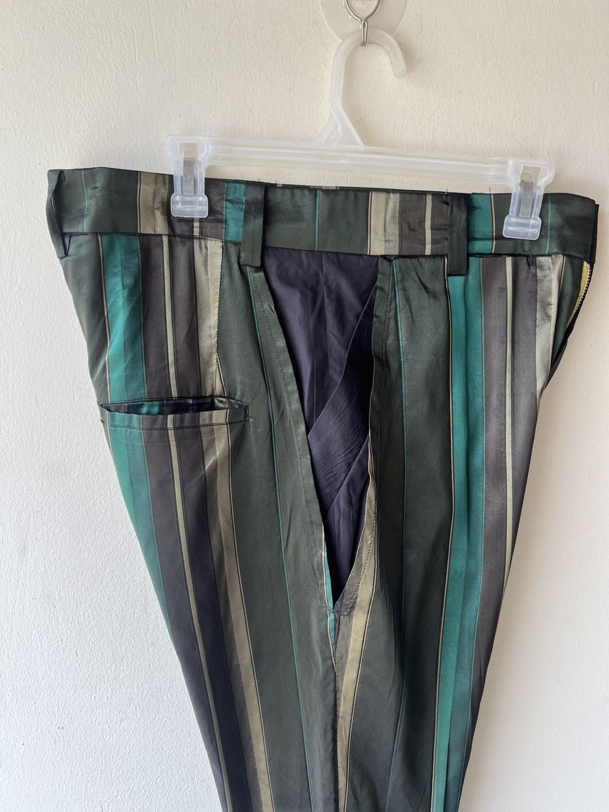 Cristaseya SISE Japan Triacetate + Silk Psychedelic Trouser Pant Size US 31 - 4 Thumbnail