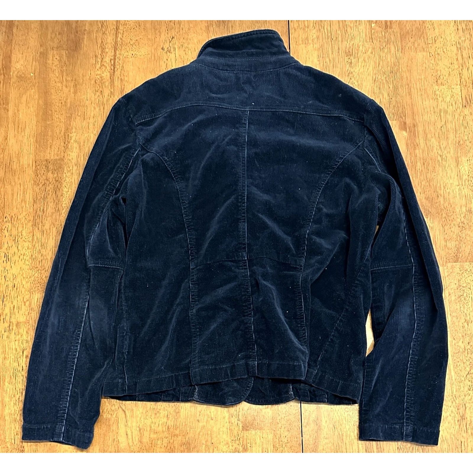 Vintage VINTAGE Gitano Women’s Corduroy Jacket XL Y2K Navy Blue Size XL / US 12-14 / IT 48-50 - 3 Thumbnail