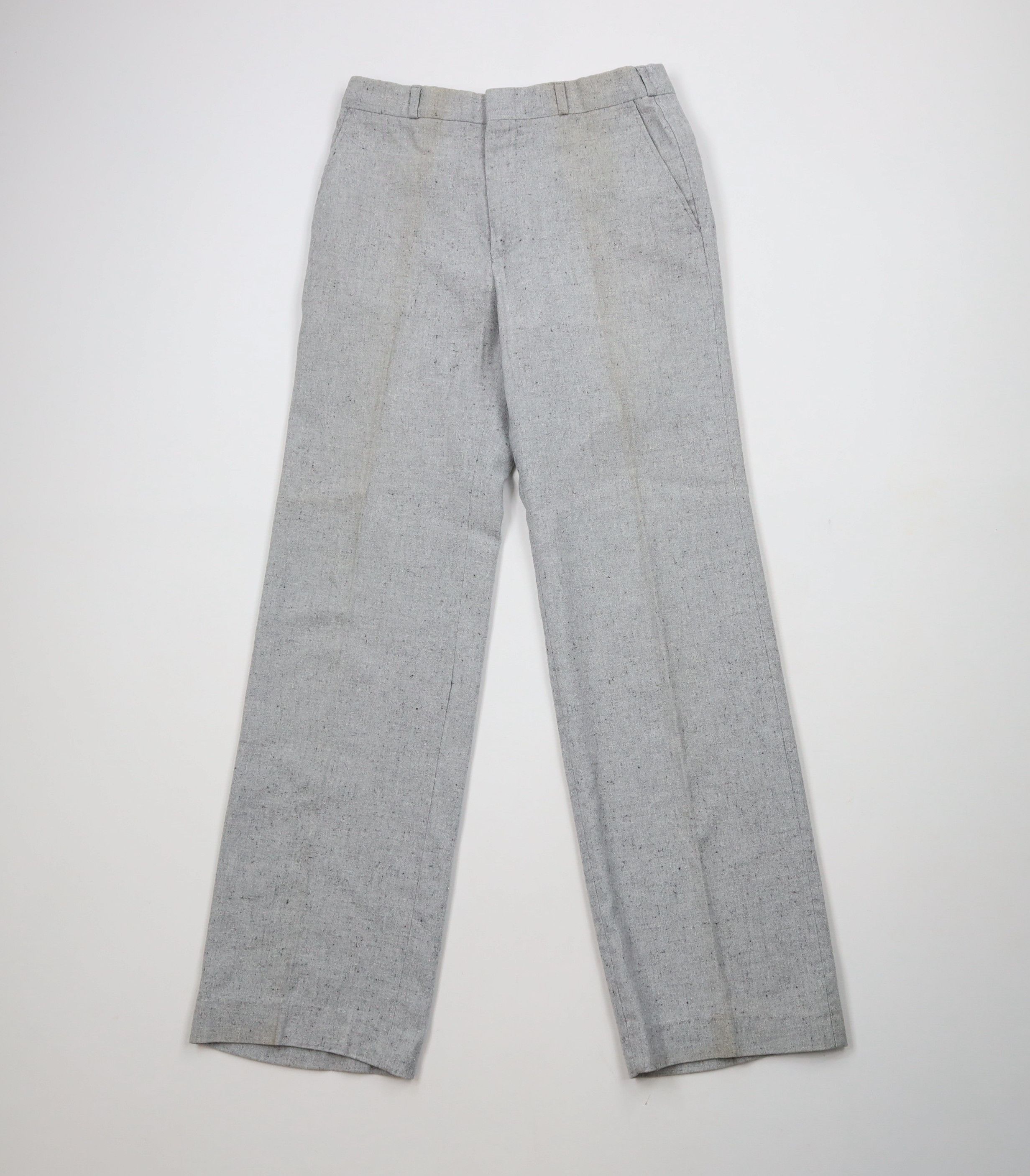 Vintage Vintage 60s 70s Rockabilly Tweed Wide Leg Chino Pants USA Size US 28 / EU 44 - 1 Thumbnail