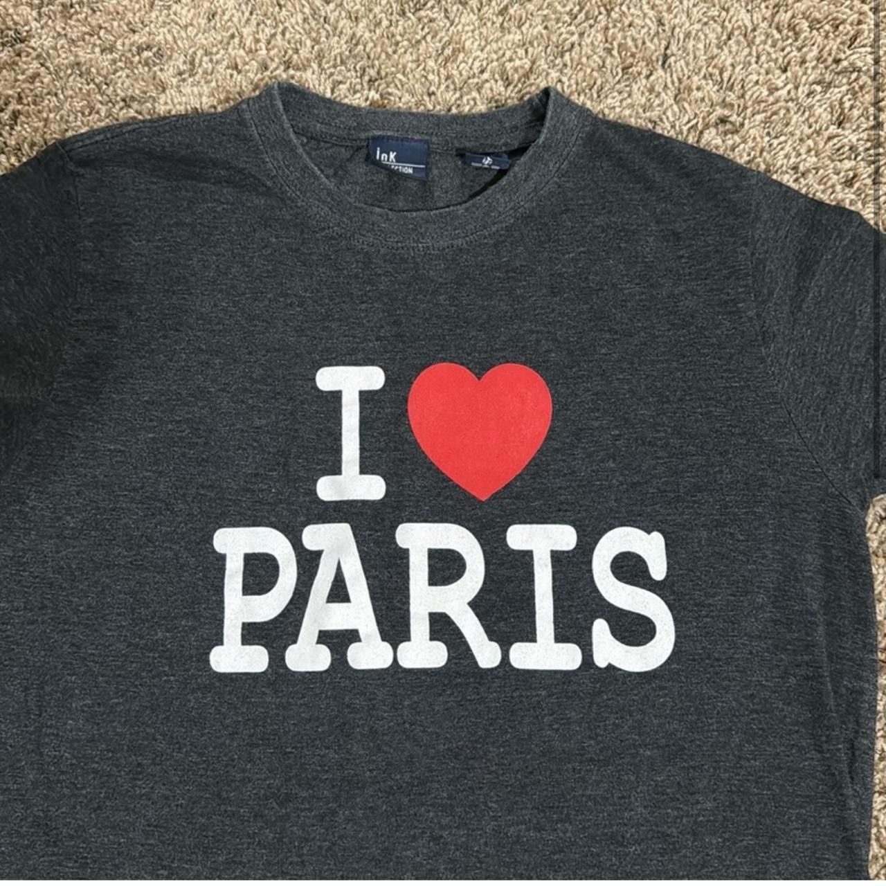 Vintage I ❤️ Paris Tee Size XS / US 0-2 / IT 36-38 - 3 Thumbnail