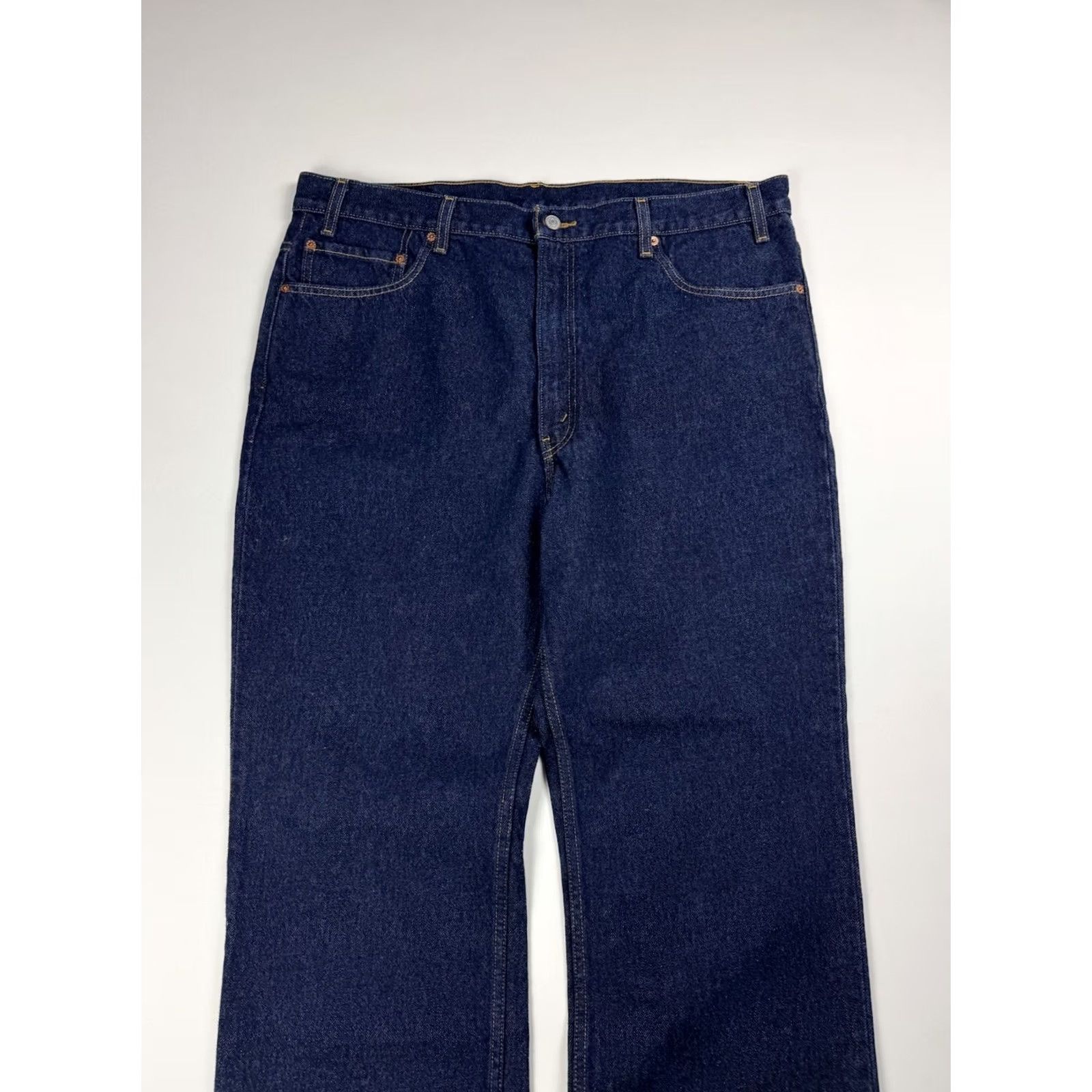 Levi's VINTAGE Levi’s 517 Boots jeans Mens 42x30 Dark Wash Blue 5-Pocket Denim Zipper Logo Fit Regular Size US 42 / EU 58 - 7 Thumbnail