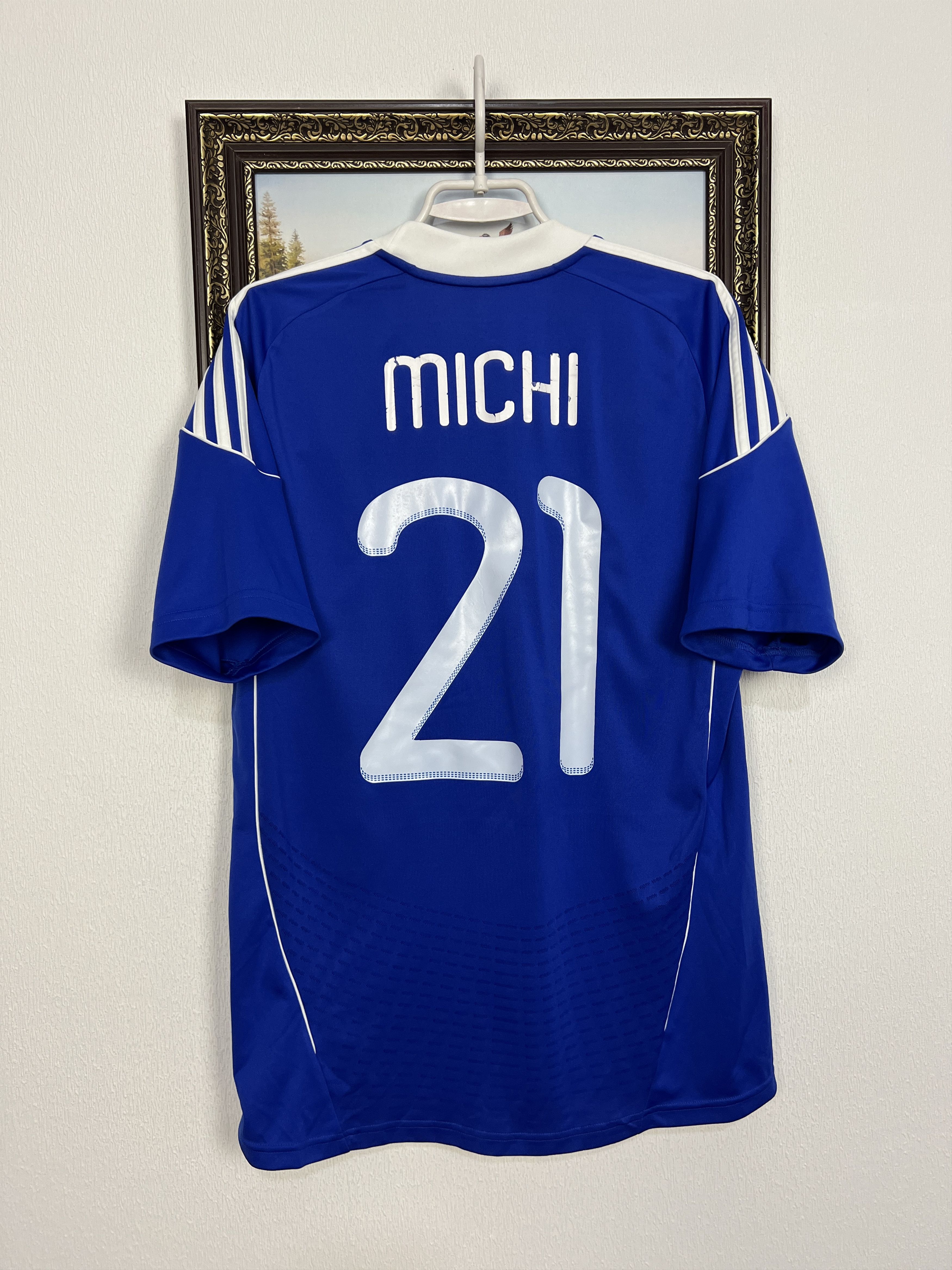 Adidas Slovakia Home football shirt 2010 Player Issue Soccer Jersey Size US L / EU 52-54 / 3 - 7 Thumbnail