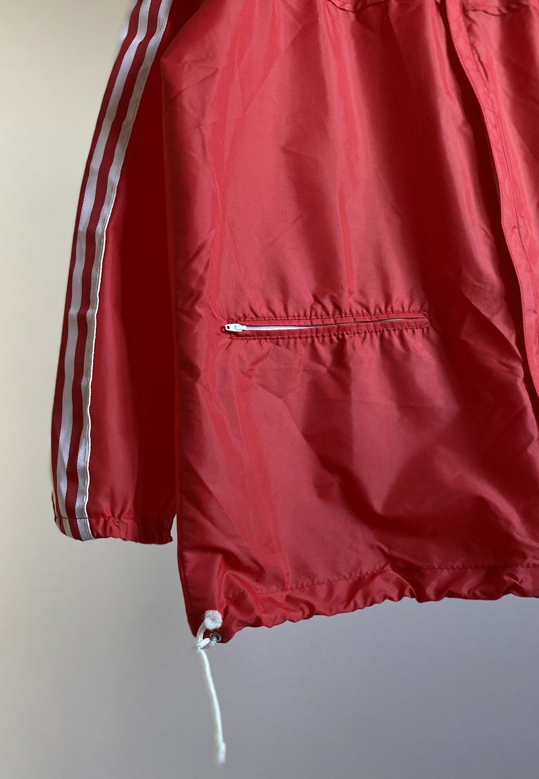 Adidas 70s Vintage Adidas Windbreaker Made France Rain Jacket Coat Size US L / EU 52-54 / 3 - 4 Thumbnail