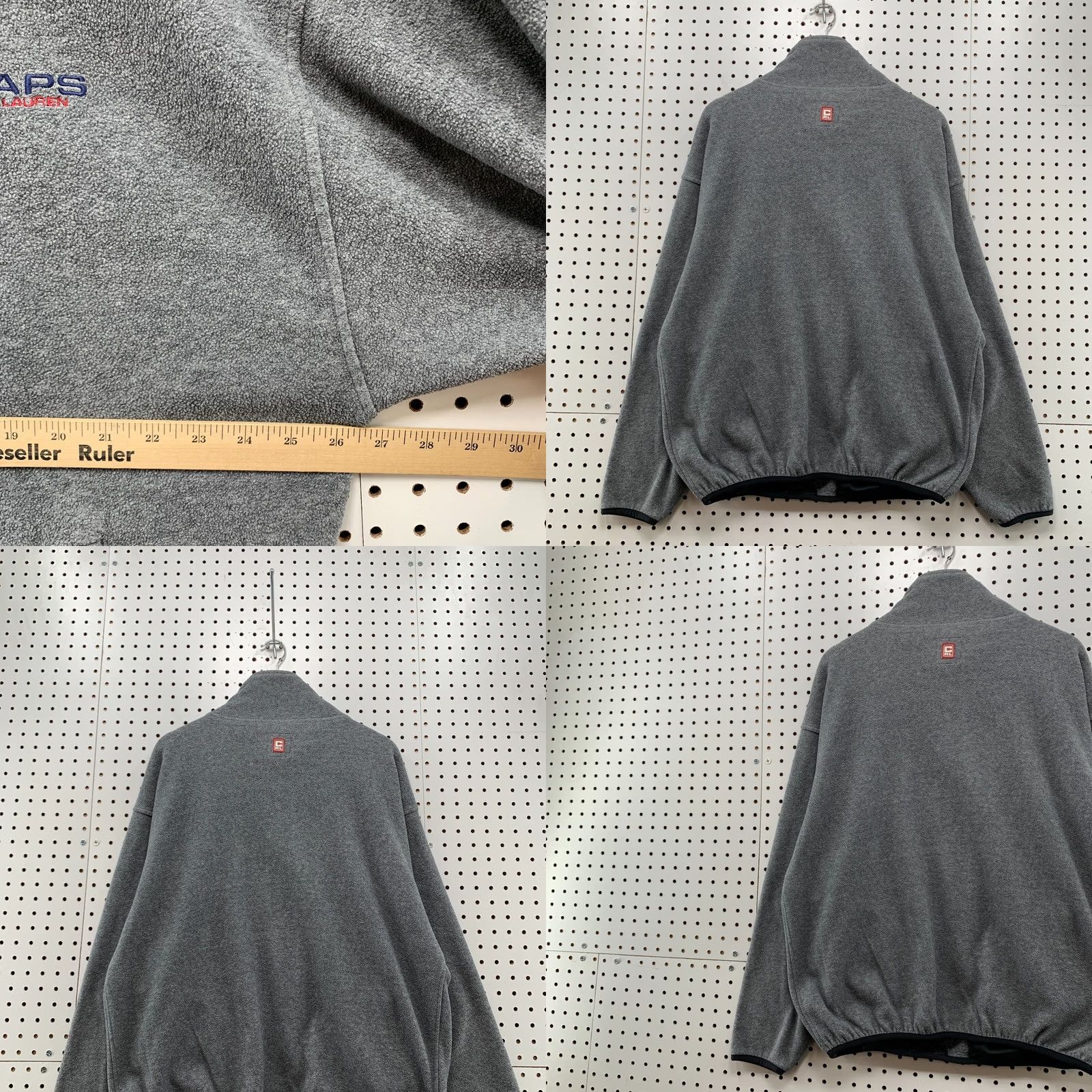 Chaps VINTAGE 90s Chaps Ralph’s Lauren 1/4 Zip Pullover Sweatshirt Men’s XL Gray 27x28 Size US XL / EU 56 / 4 - 9 Thumbnail
