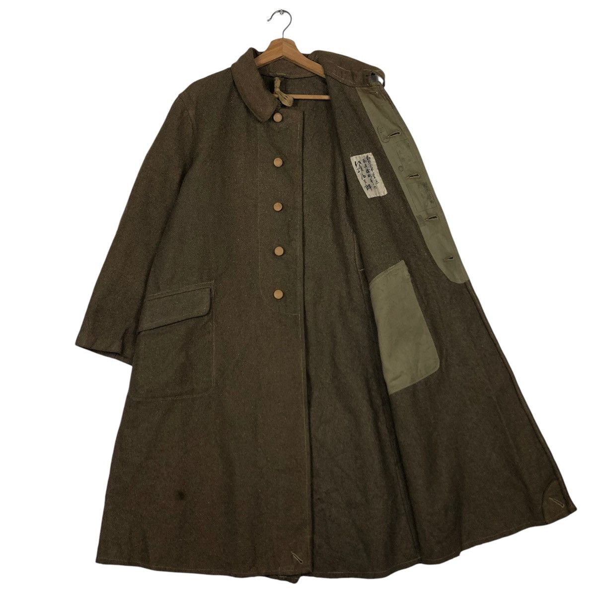 Vintage 🔥VINTAGE 1940’s LONG JACKET WOOL MILITARY USA FORCES USN Size US M / EU 48-50 / 2 - 10 Thumbnail