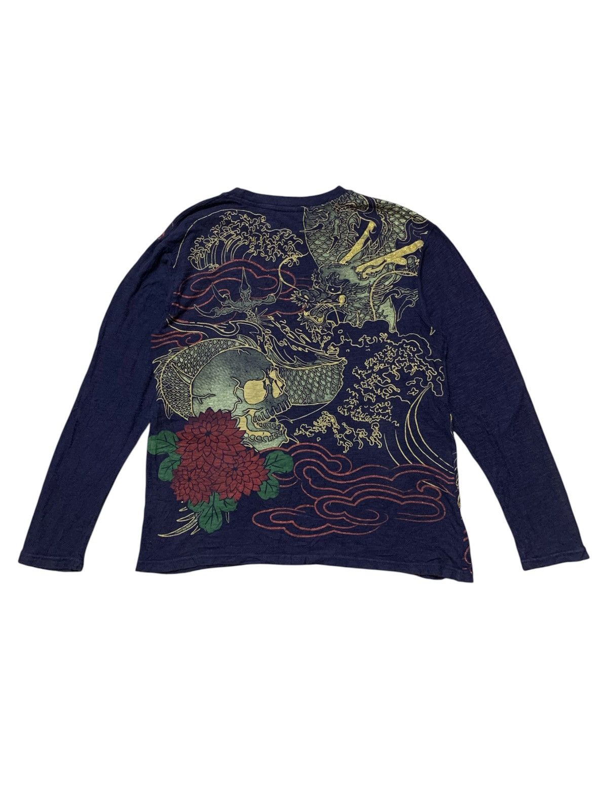 Japanese Brand Japanese Brand Strange Heaven Dragon Skull Tattoo Sukajan Size US M / EU 48-50 / 2 - 1 Thumbnail
