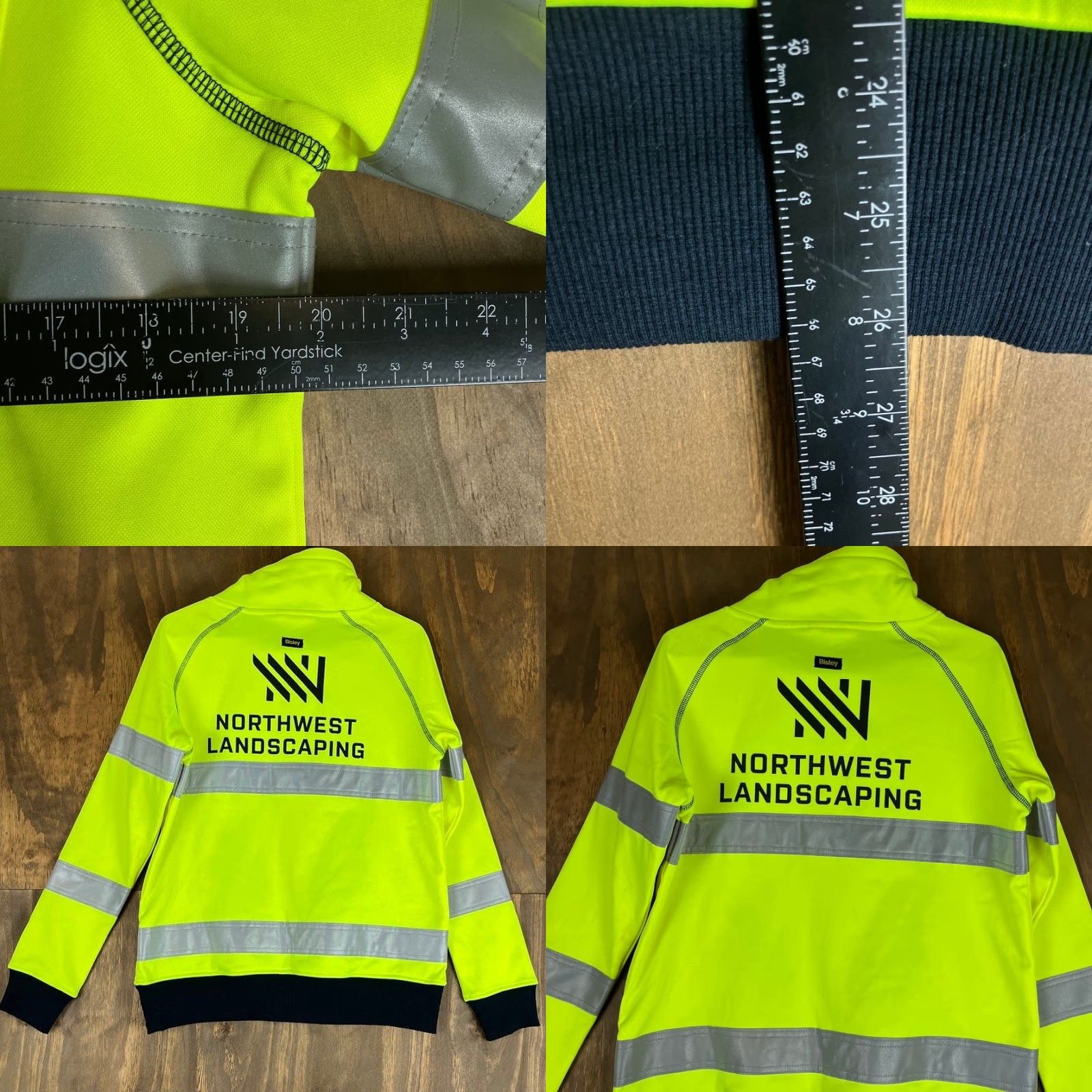 Sisley Bisley Womens Sweatshirt Neon Outdoor Workwear Long Sleeve Cowl Neck Stretch S Yellow Size S / US 4 / IT 40 - 8 Thumbnail