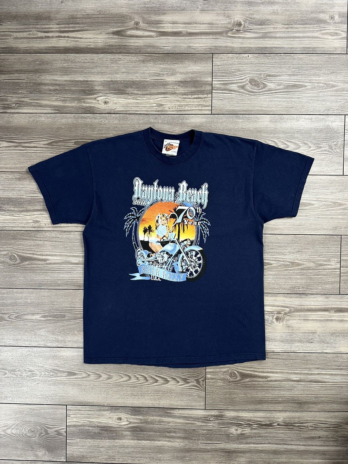 Vintage × Winners Circle Daytona Beach 70th Biker Rally T Shirt Size US XL / EU 56 / 4 - 1 Thumbnail