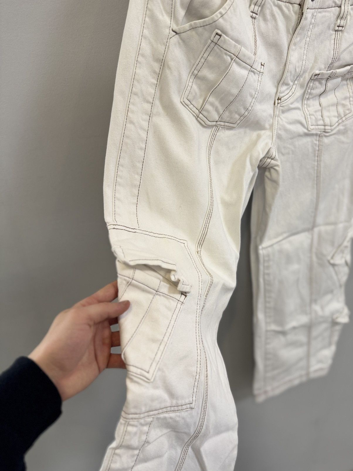 If Six Was Nine × Japanese Brand Vintage rare hype Carpenter double knee cargo pants jeans Size 29" - 4 Thumbnail