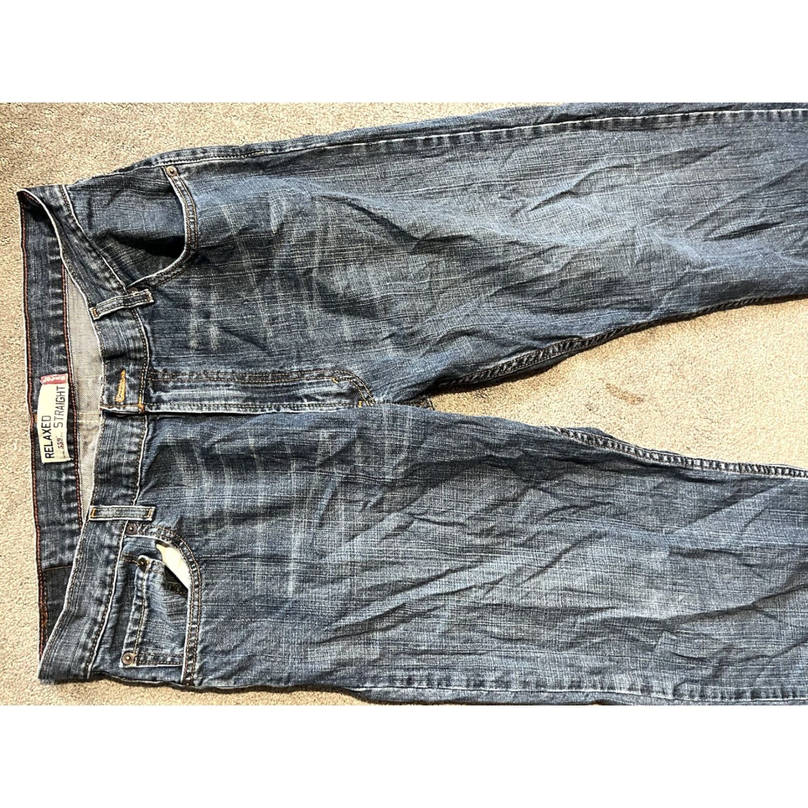 Levi's Levi's 559 Jeans Men Relaxed Fit Straight Denim Blue 36x30 Medium Wash - Zip Closure Cotton 559 Model Logo Zipper Vintage: No? Size US 36 / EU 52 - 4 Thumbnail