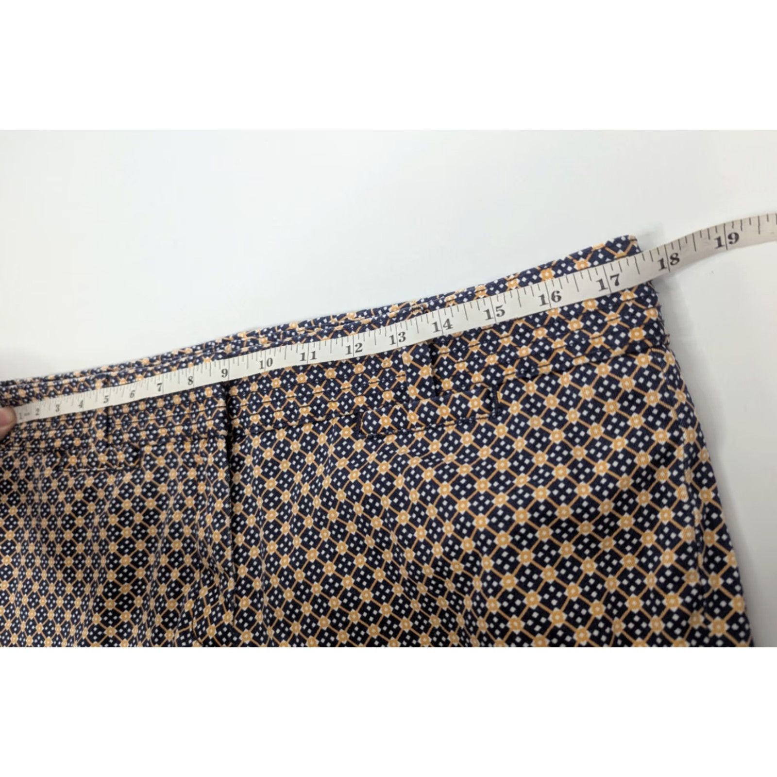 J.Crew J.CREW City Fit Pants Navy Cotton Blend Regular Tapered Flat Front Zip Pockets Women's Size 12 Size 34" / US 12 / IT 48 - 7 Thumbnail