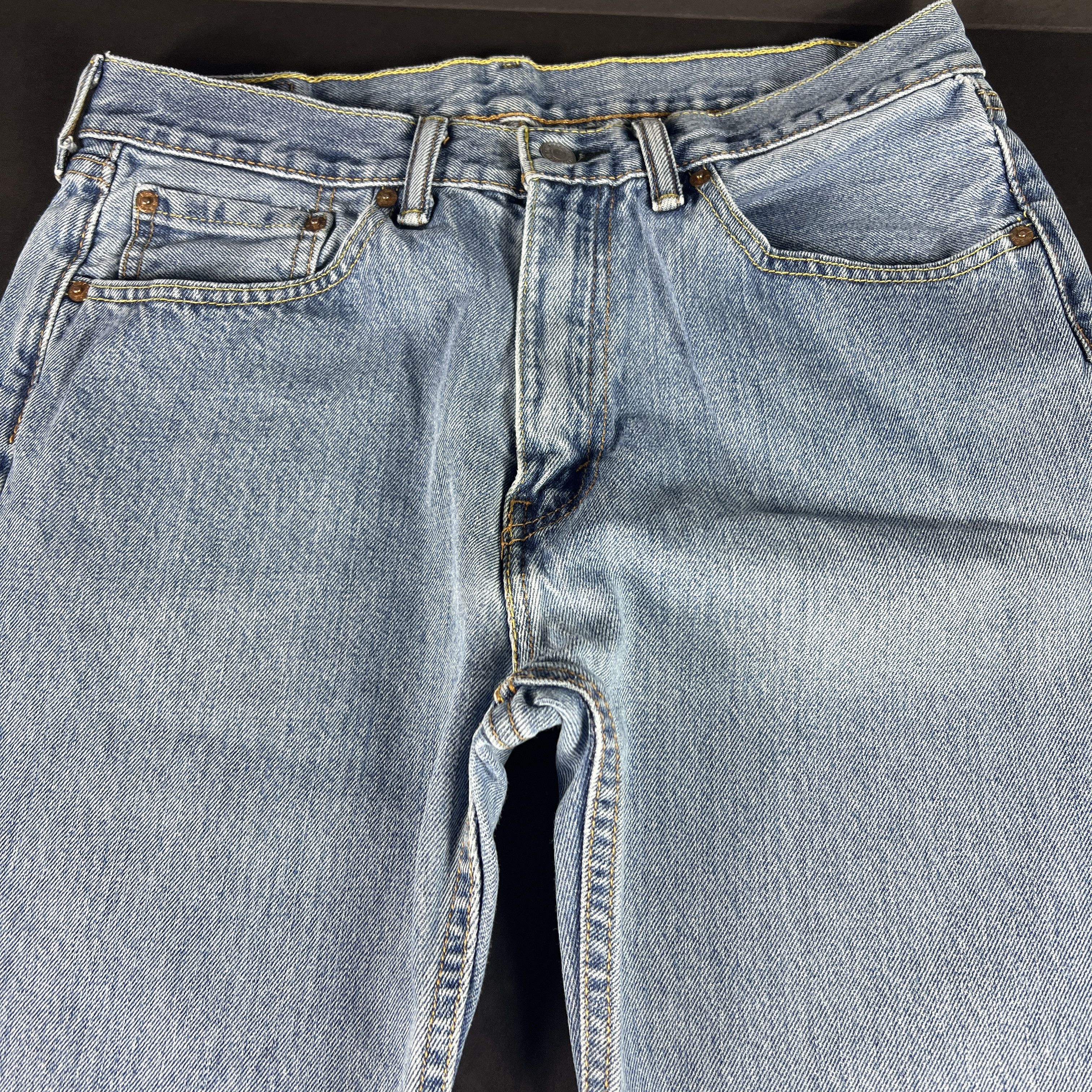 Levi's Levi's Jeans 505 Straight Leg Blue Faded Cotton Denim Size US 32 / EU 48 - 4 Thumbnail