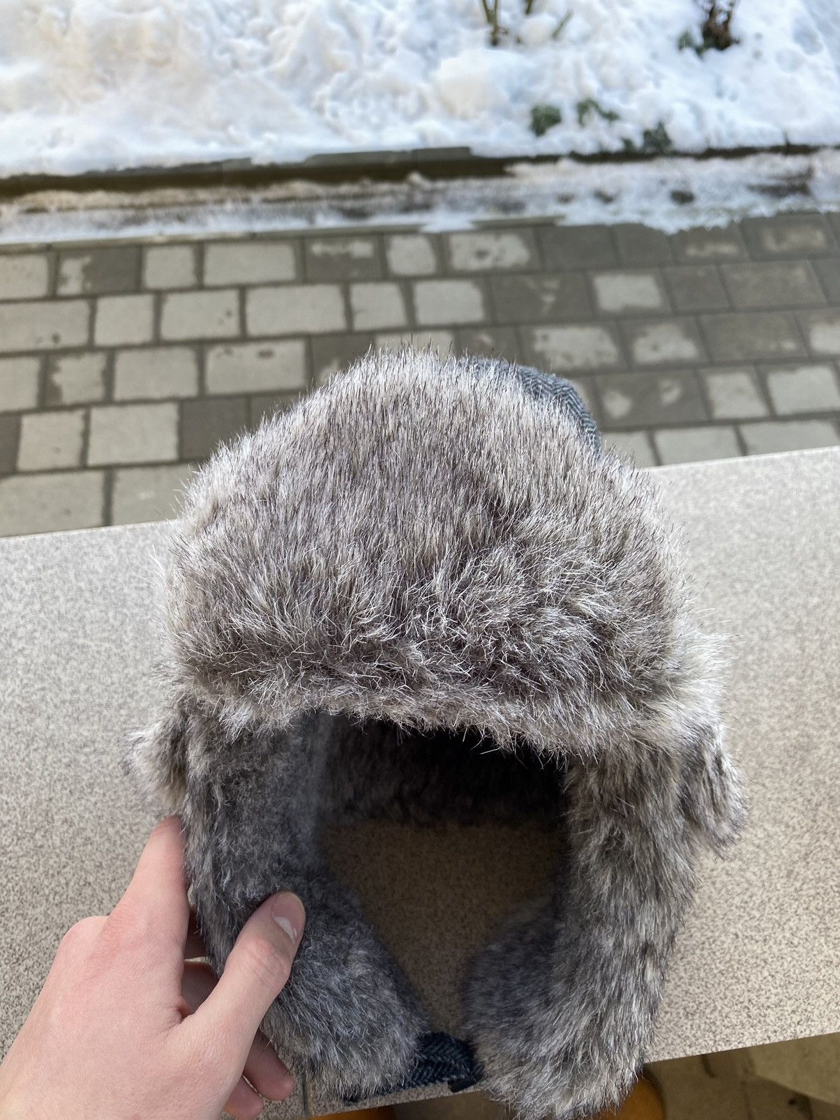 Hysteric Glamour × Vintage Crazy Y2k Mohair Fuzzy Hat Ushanka Punk Winter Size ONE SIZE - 3 Thumbnail