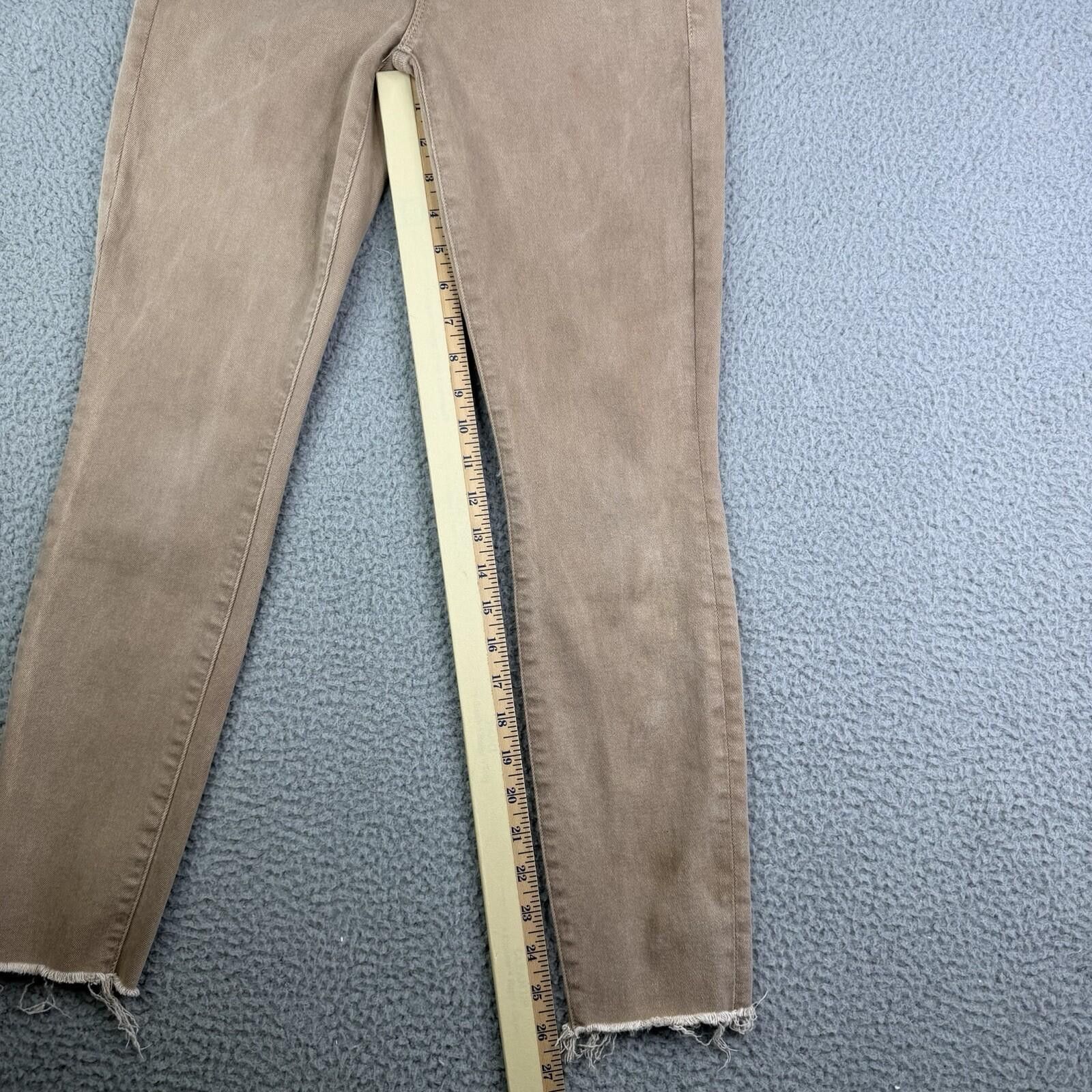 MOTHER MOTHER Ankle Tan Skinny Jeans Women's 28 (fits 27x26) Size 28" / US 6 / IT 42 - 7 Thumbnail