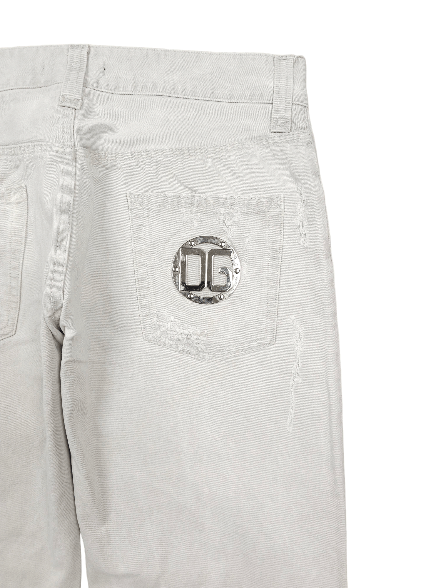 Dolce & Gabbana × Vintage 💎 Size 34/34 Dolce Gabbana 90's Distressed Denim Jeans Y2K Size US 34 / EU 50 - 6 Thumbnail