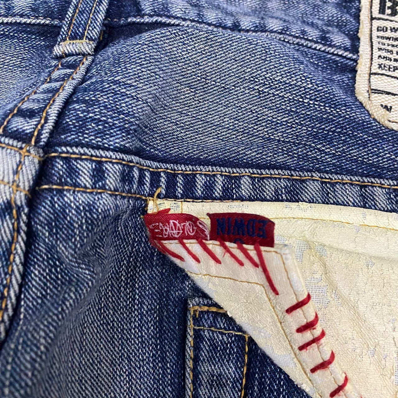 Edwin 💥Best Offer💥Vintage Edwin X Square Dark Distressed Denim Size US 36 / EU 52 - 20 Thumbnail
