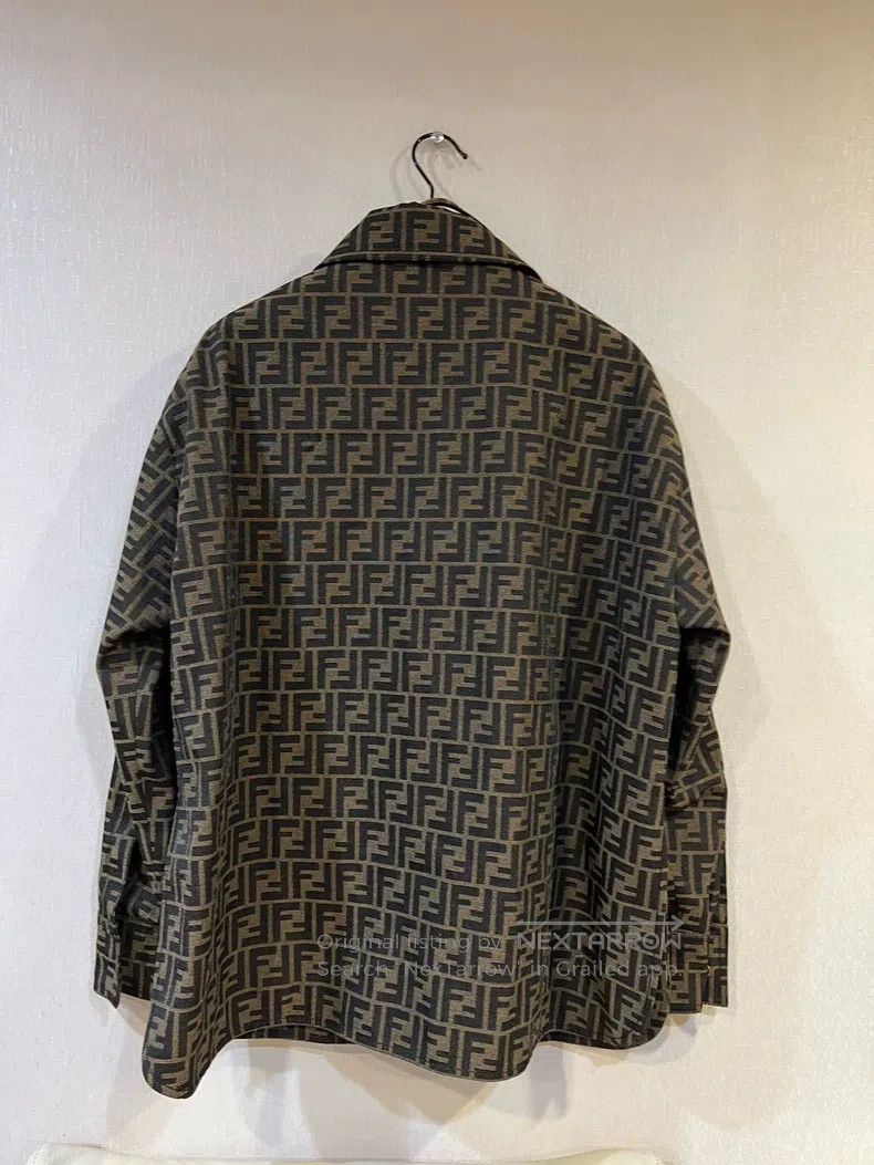Fendi Fendi FF Full-Print Jacquard Shirt Jacket Size 4XL / US 24-26 - 2 Thumbnail