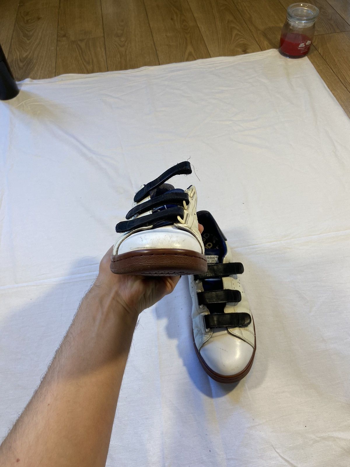 Adidas × Raf Simons Stan Smith with velcro straps with navy black and Brown Size US 9 / EU 42 - 6 Thumbnail