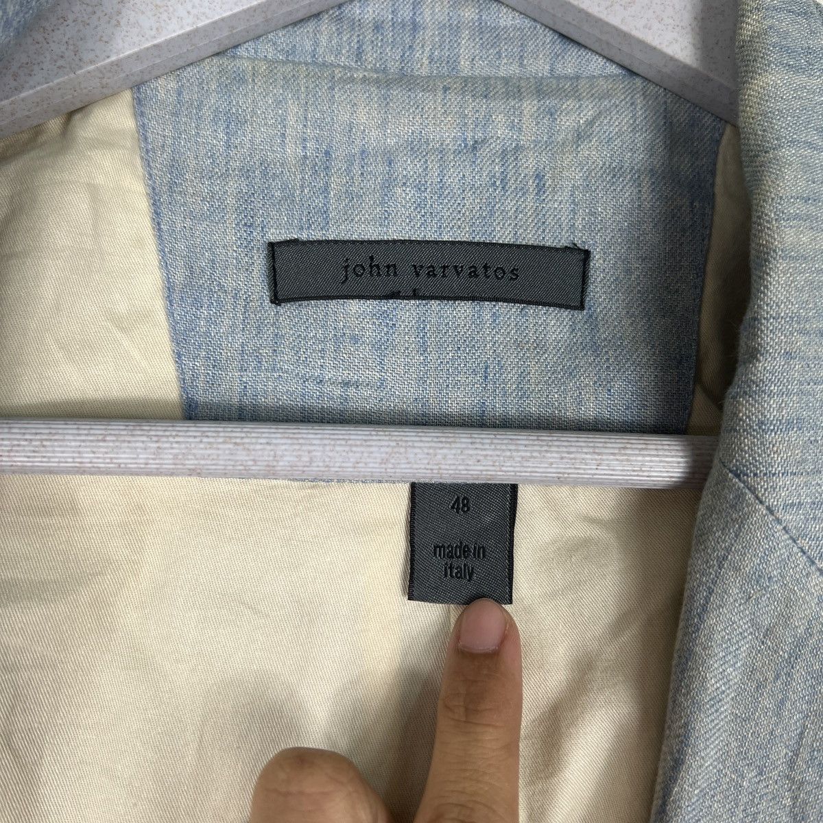 John Varvatos 🔥 JOHN VARVATOS LINEN BLAZER JACKET MADE IN ITALY Size US M / EU 48-50 / 2 - 15 Thumbnail