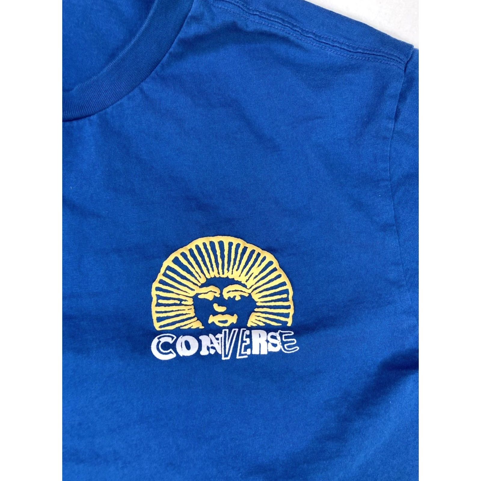 Converse Converse Graphic T-shirt Men Large Blue Short Sleeve T-Shirt Graphic Print Logo Crew Neck Shirt Mens L Blue Graphic Size US L / EU 52-54 / 3 - 4 Thumbnail