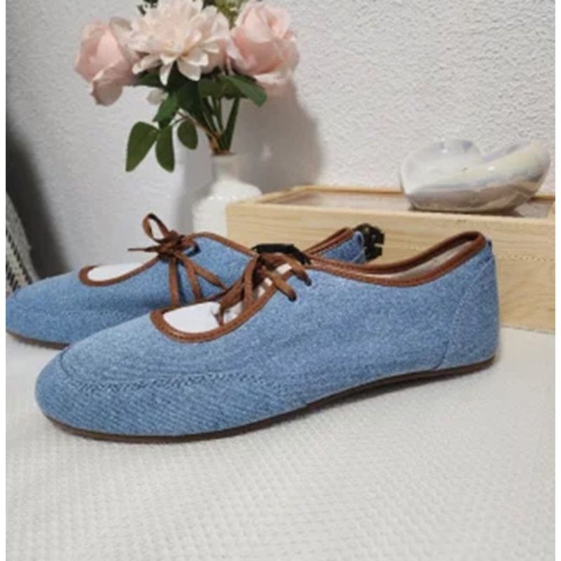 Zara ZARA Contrasting Ballet Flats NWT Size US 8 / IT 38 - 7 Thumbnail