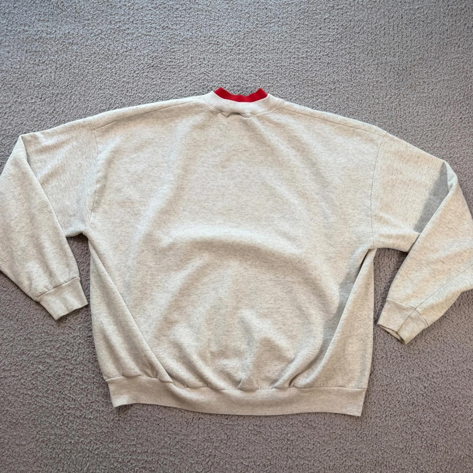 Lee Vintage 90s Lee Michigan Winters Cardinal Sweatshirt Men 2XL Size US XXL / EU 58 / 5 - 2 Thumbnail