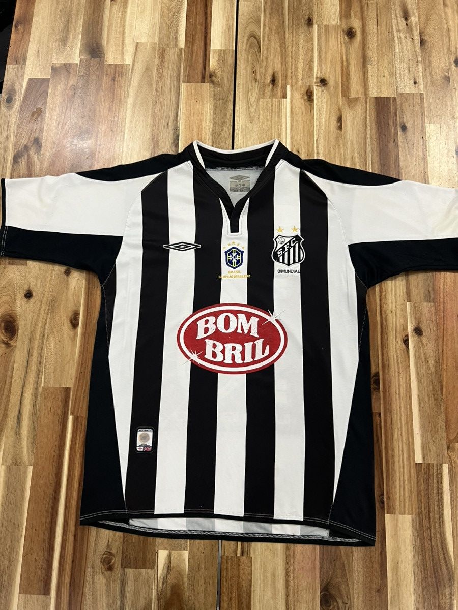 Umbro UMBRO FC SANTOS HOME JERSEY 2002-2004 DIEGO RIBAS #10 Size US M / EU 48-50 / 2 - 1 Thumbnail