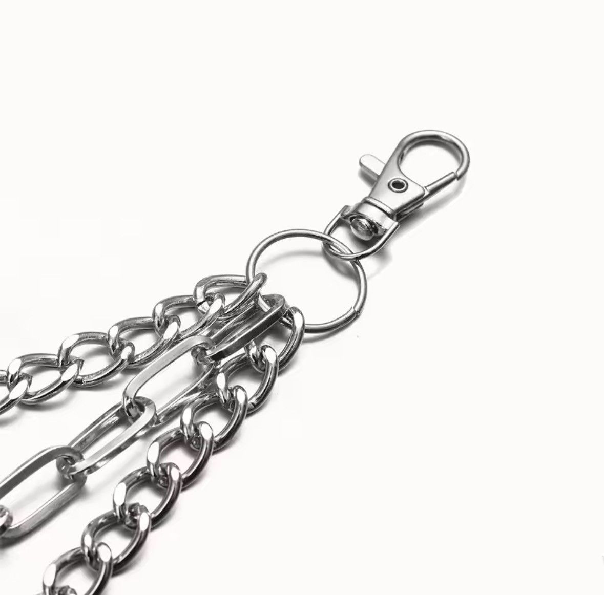 Jewelry Layered Punk Chain On The Jeans Pants Women Spike Keychains Size ONE SIZE - 3 Thumbnail