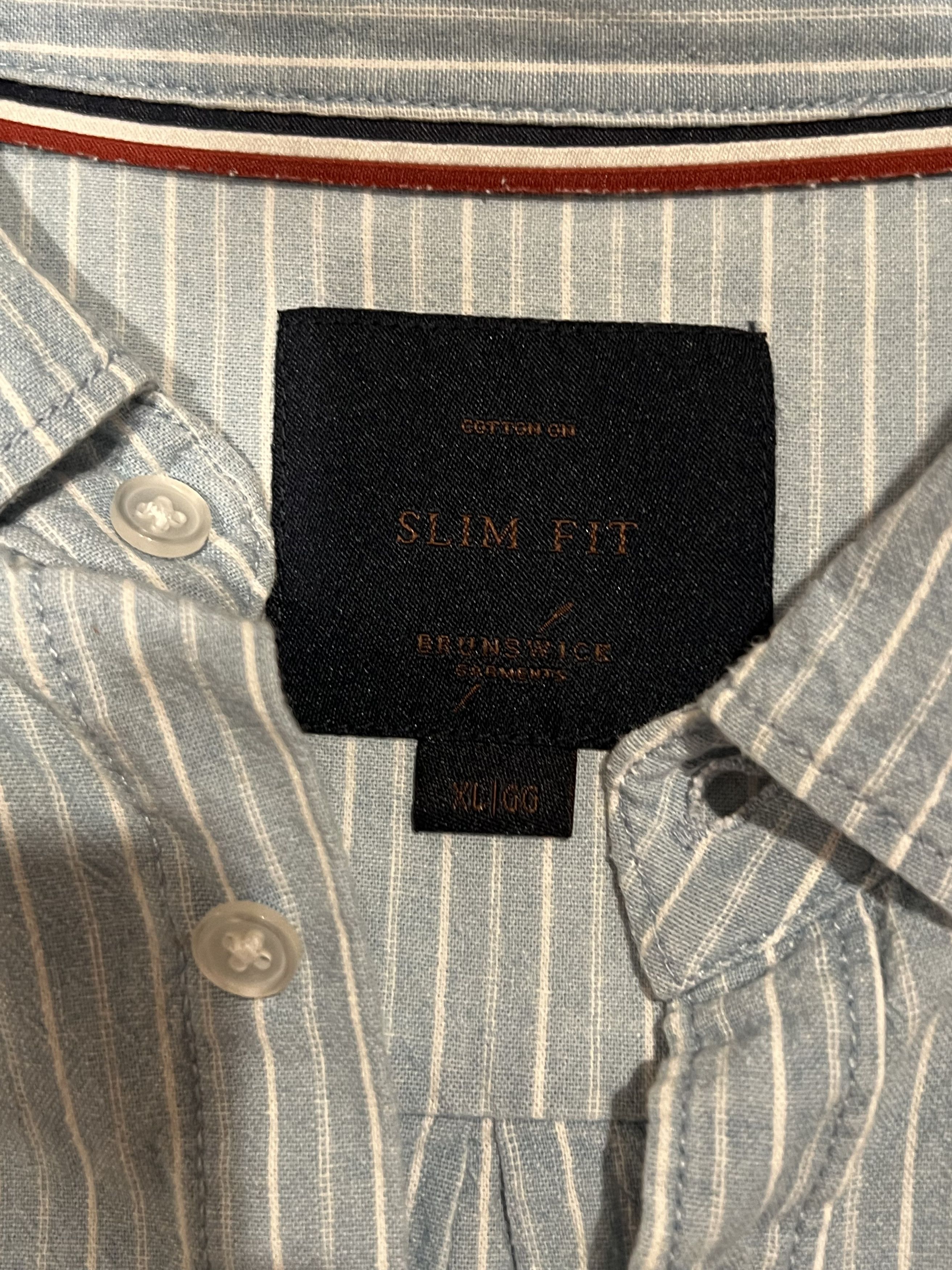 Cotton On Cotton On Brunswick Garments Sim Fit Button Down Shirt Size US XL / EU 56 / 4 - 3 Thumbnail