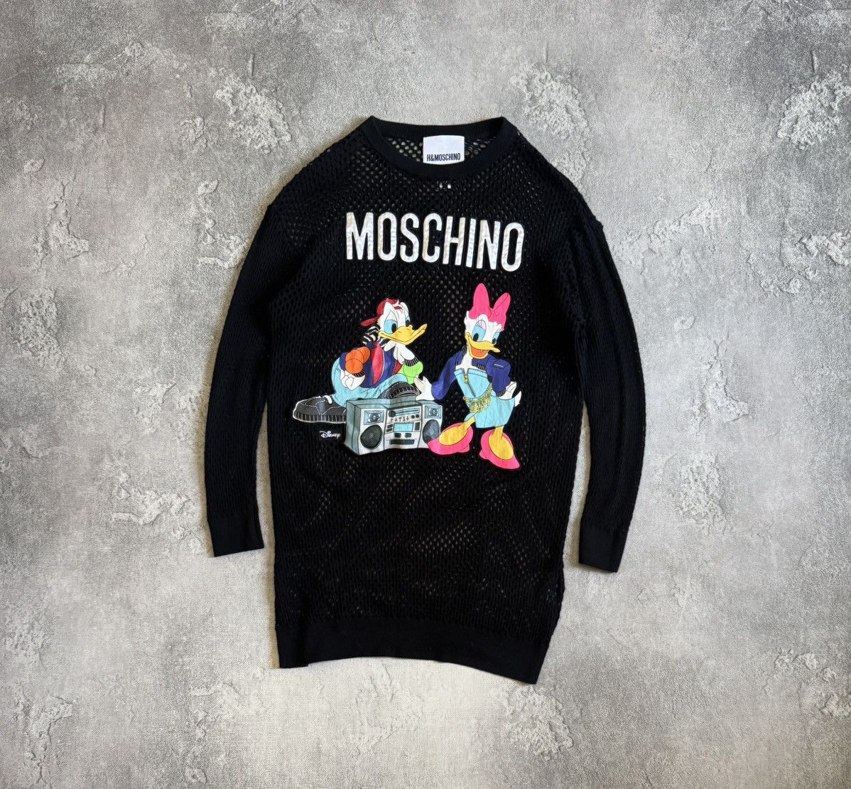 Moschino Moschino H&M Disney mesh long dress 👗 long sleeve retro Size M / US 6-8 / IT 42-44 - 5 Thumbnail