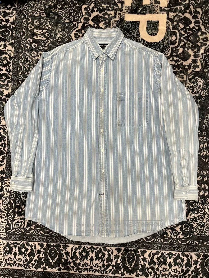 Balenciaga Balenciaga size 41 Yellow Patch Shirt Jacket Size US L / EU 52-54 / 3 - 1 Thumbnail