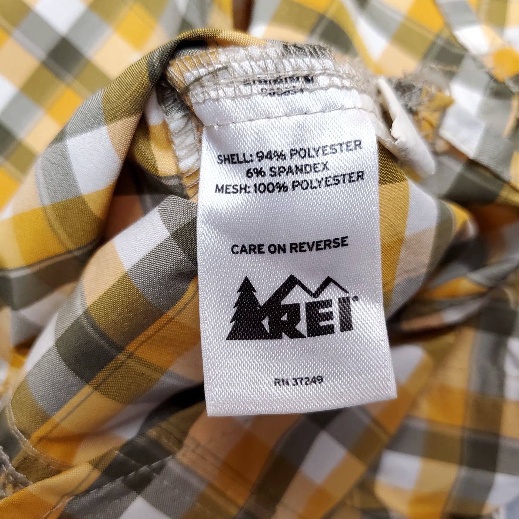 Vintage REI Shirt Mens XL Orange Plaid Short Sleeve Polyester Performance Vented Outdoor Size US XL / EU 56 / 4 - 7 Thumbnail