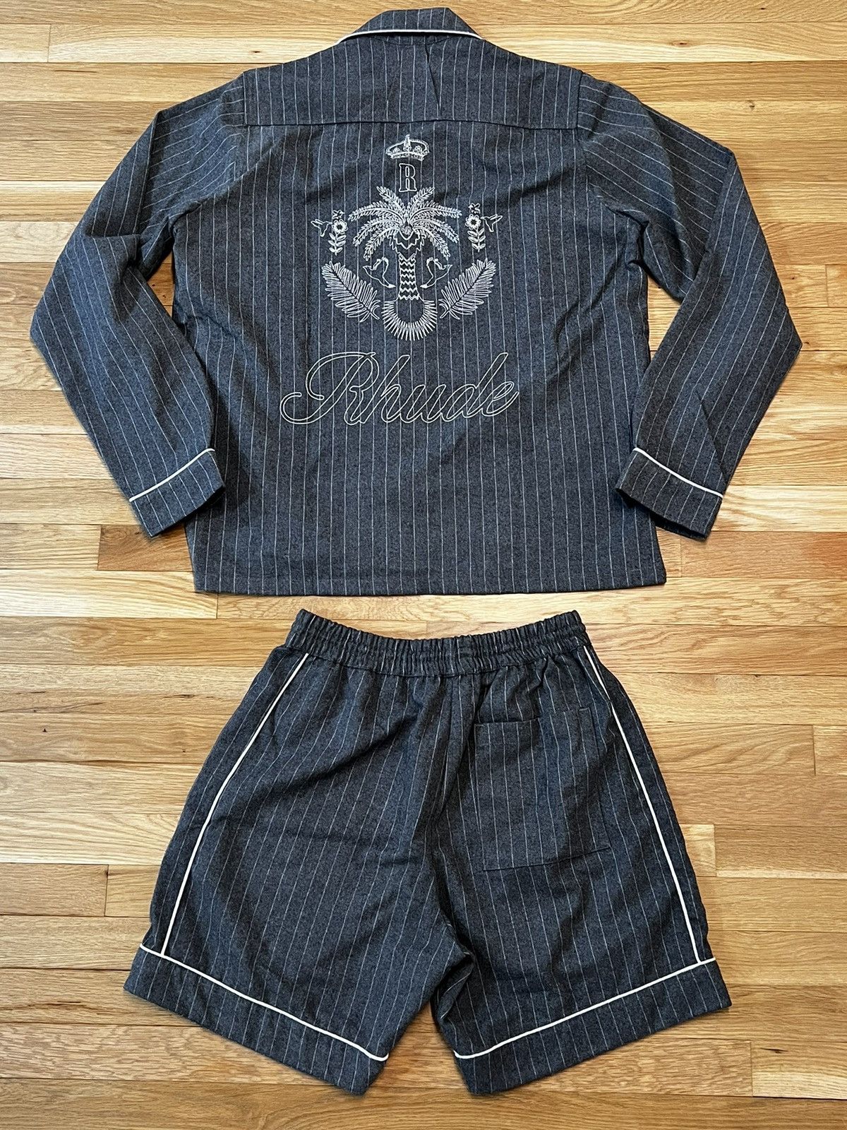 Rhude Rhude PJ long sleeve shirt (XL) & shorts (L) Size US XL / EU 56 / 4 - 2 Thumbnail