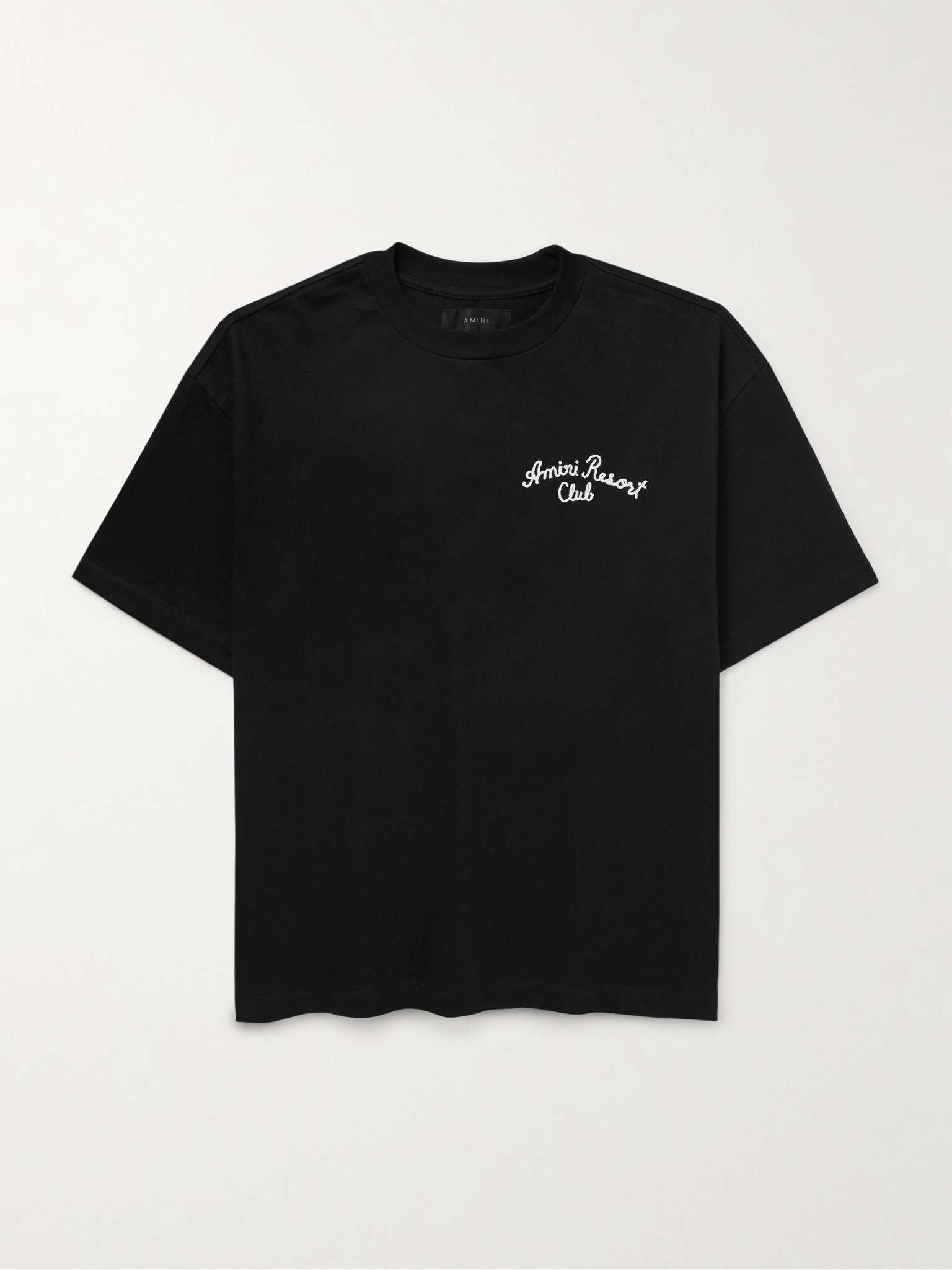 Amiri o1s1wg110625 Spirit Oversized Logo T-Shirt in Black Size US L / EU 52-54 / 3 - 1 Thumbnail