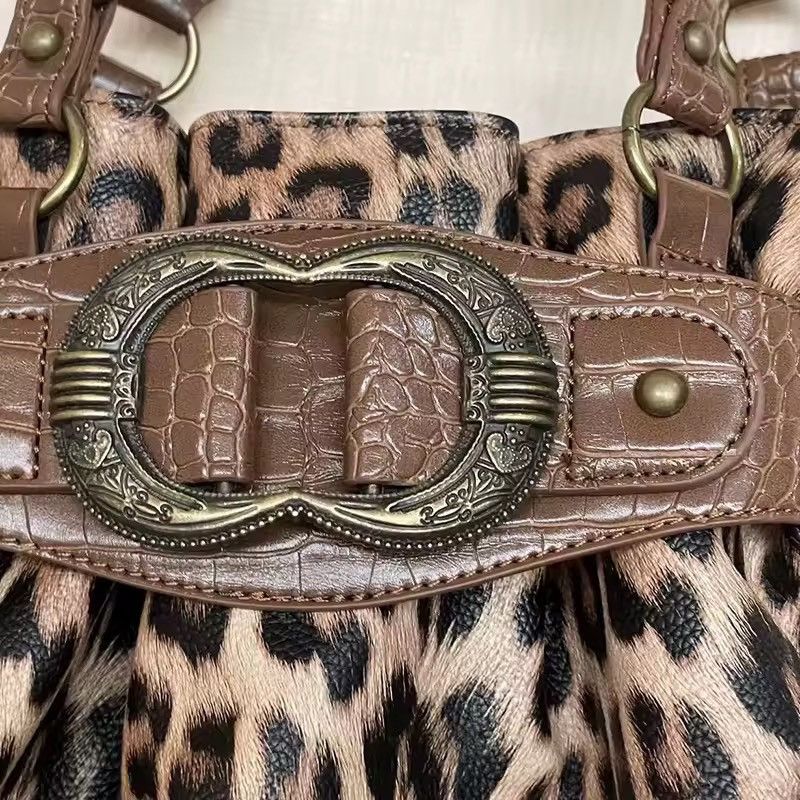 Vintage Leopard Y2K Vintage Style Shoulder Crossbody Bag Size ONE SIZE - 3 Thumbnail