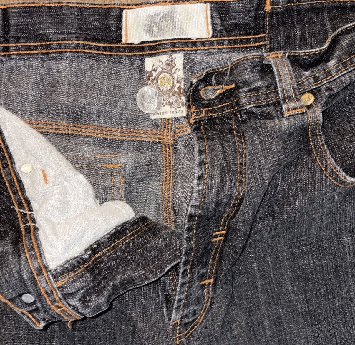 Rocawear BAGGY COOGI X ROCAWEAR STYLE EMBROIDERED VINTAGE DENIM JEANS Size US 40 / EU 56 - 4 Thumbnail