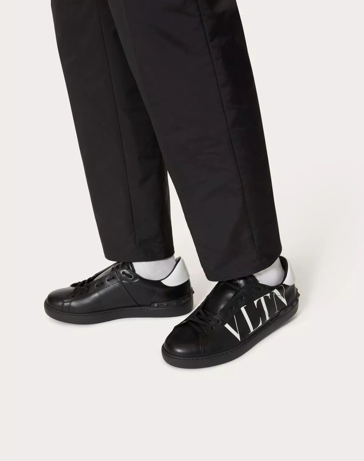 Valentino oc11z0625 Open Sneaker With Vltn Print in Black Size US 13 / EU 46 - 6 Thumbnail
