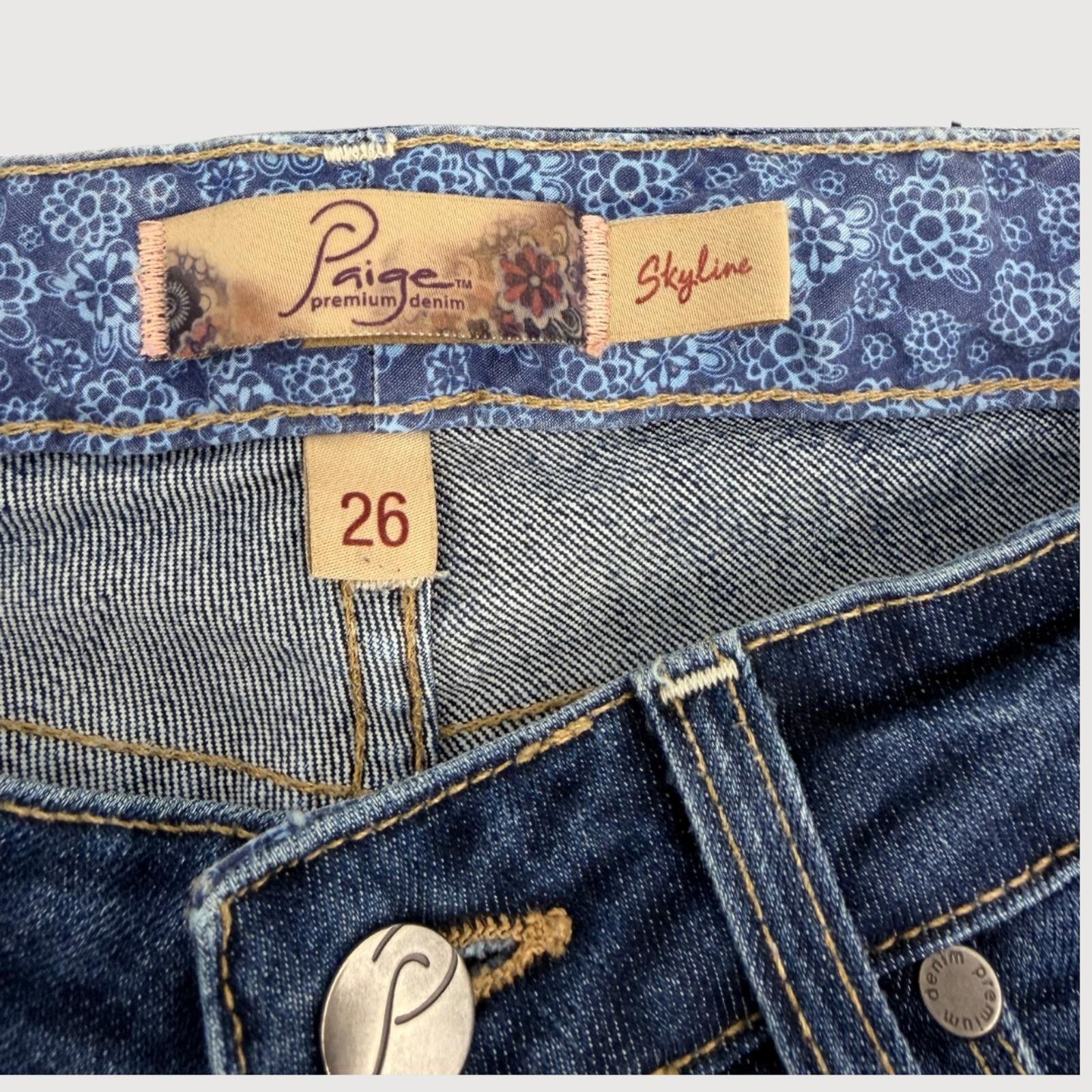 Paige Paige Skyline Low Rise Slim Straight Jeans 26 Y2K Size 26" / US 2 / IT 38 - 3 Thumbnail