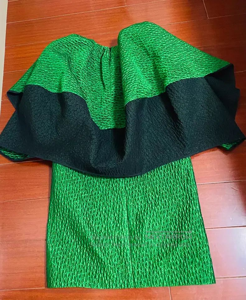 Dries Van Noten Dries Van Noten SIZE:34 Emerald Green Embossed Polka Dot St Size S / US 4 / IT 40 - 6 Thumbnail