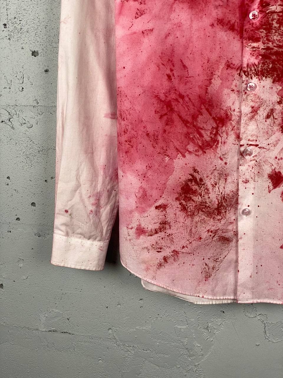 Handmade × Japanese Brand Avant Garde CDG Style Handmade Blood Shirt Size US M / EU 48-50 / 2 - 4 Thumbnail