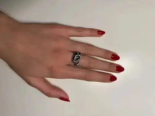 American Edition × Jewelry × Ring Of Fire Irregular Adjustable Ring Size ONE SIZE - 4 Thumbnail