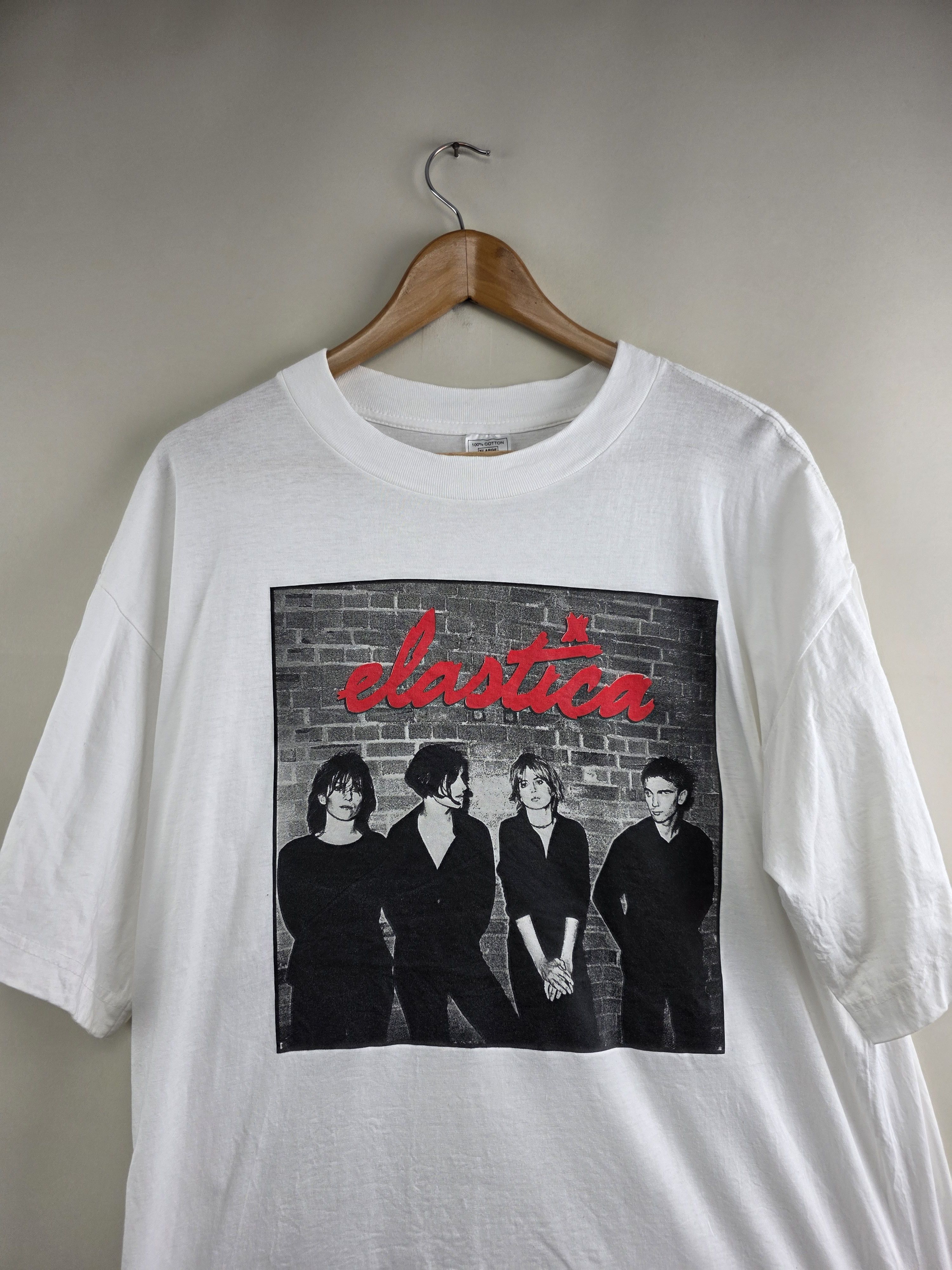 Band Tees 90s Elastica band tee britpop vintage t shirt XL 23" 29" Size US XL / EU 56 / 4 - 3 Thumbnail