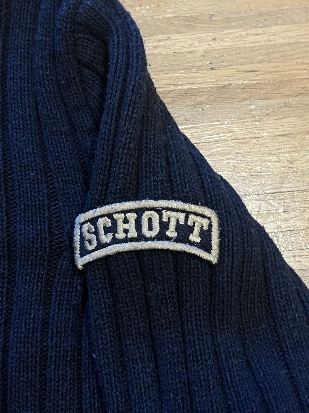 Schott Schott quarter zip knit Size US S / EU 44-46 / 1 - 4 Thumbnail