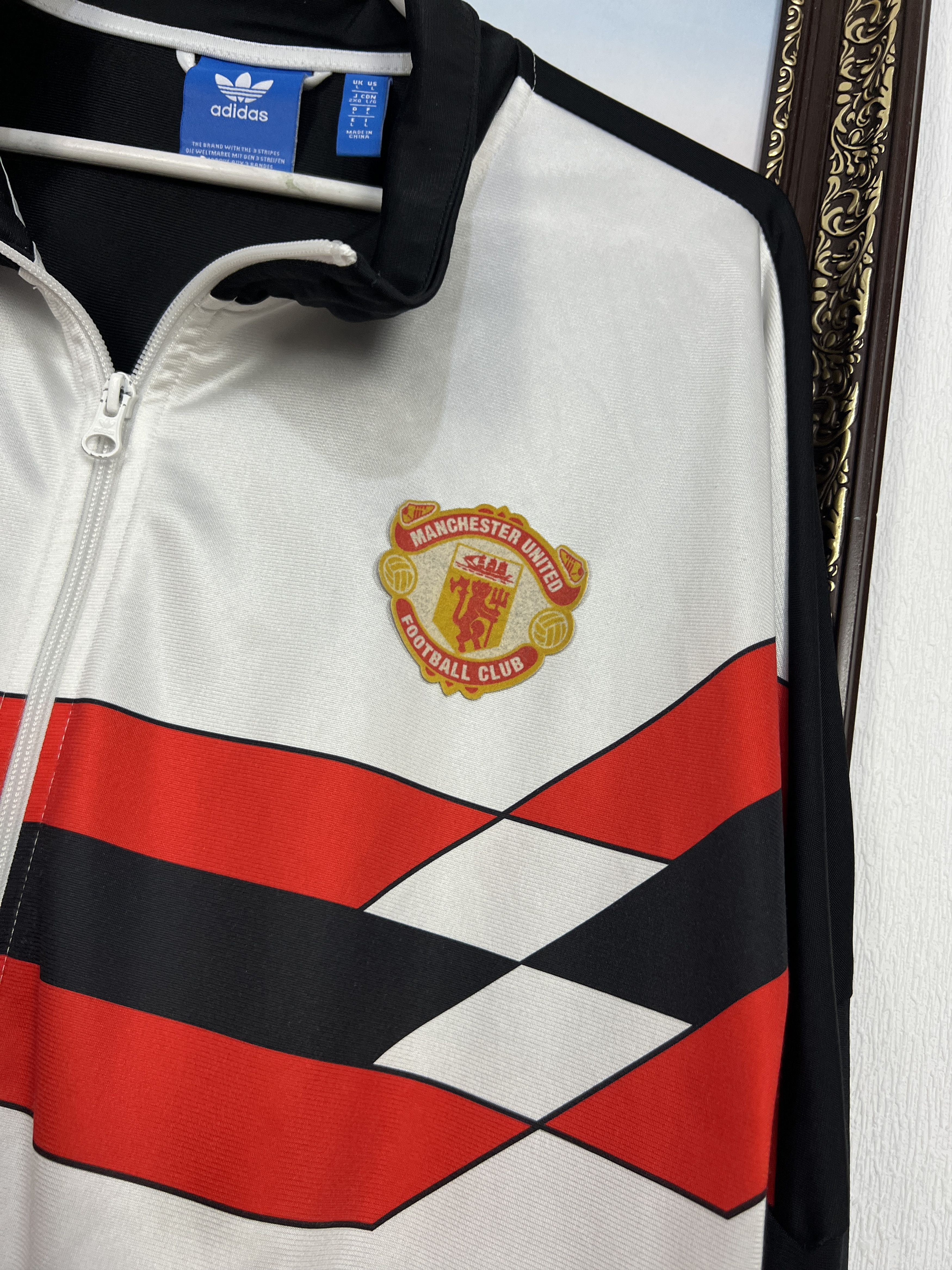 Adidas Adidas Originals Manchester United 90's Retro Jacket Size US L / EU 52-54 / 3 - 3 Thumbnail