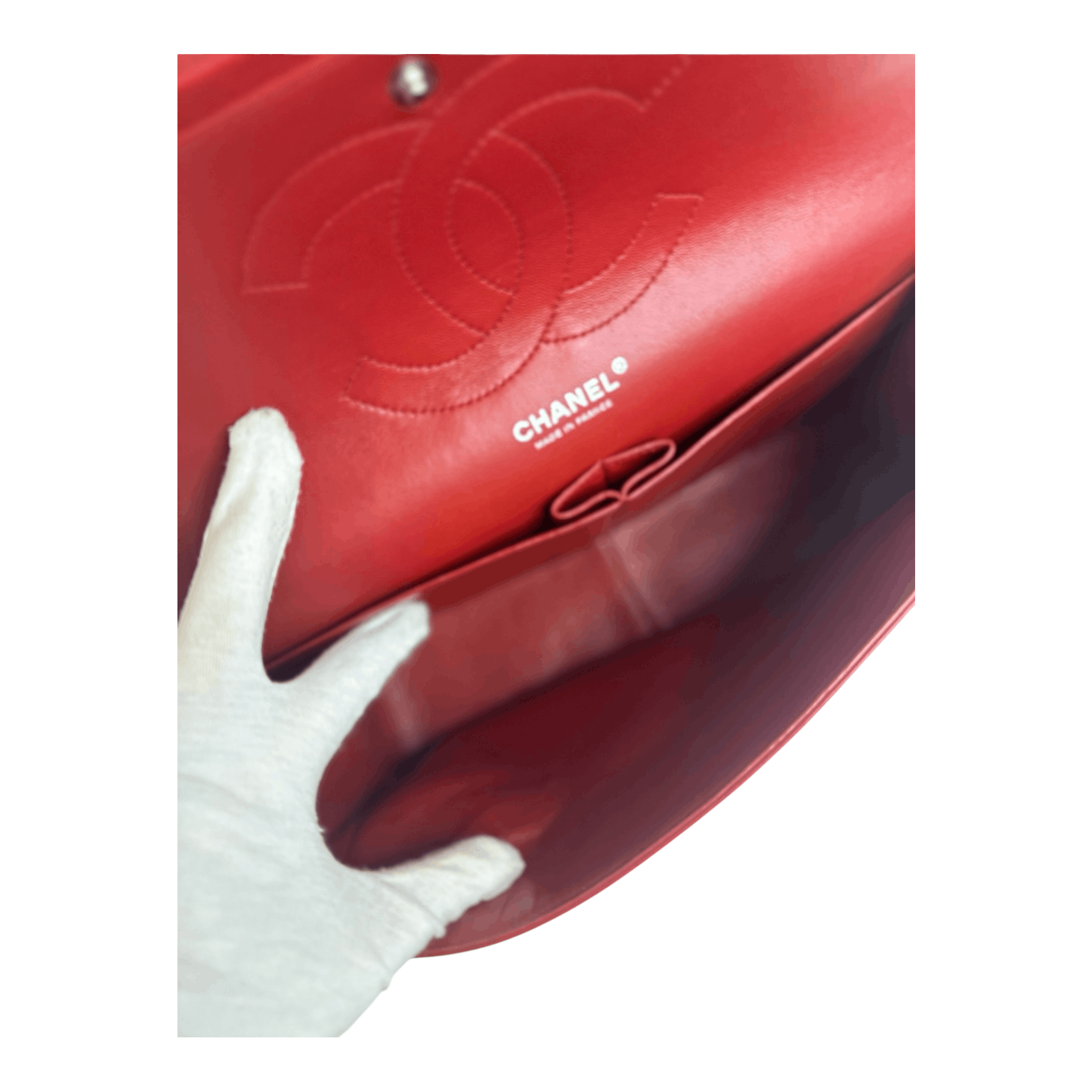 Chanel Chanel Red Caviar Quilted Jumbo Double Flap Size ONE SIZE - 6 Thumbnail