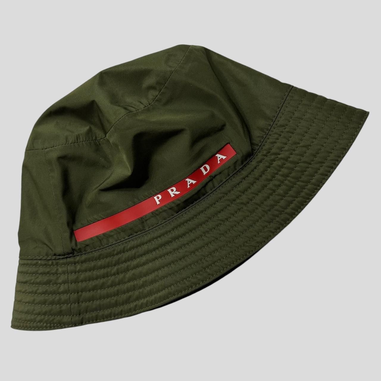Prada Prada Linea Rossa Technical Nylon Bucket Hat - M Size ONE SIZE - 3 Thumbnail
