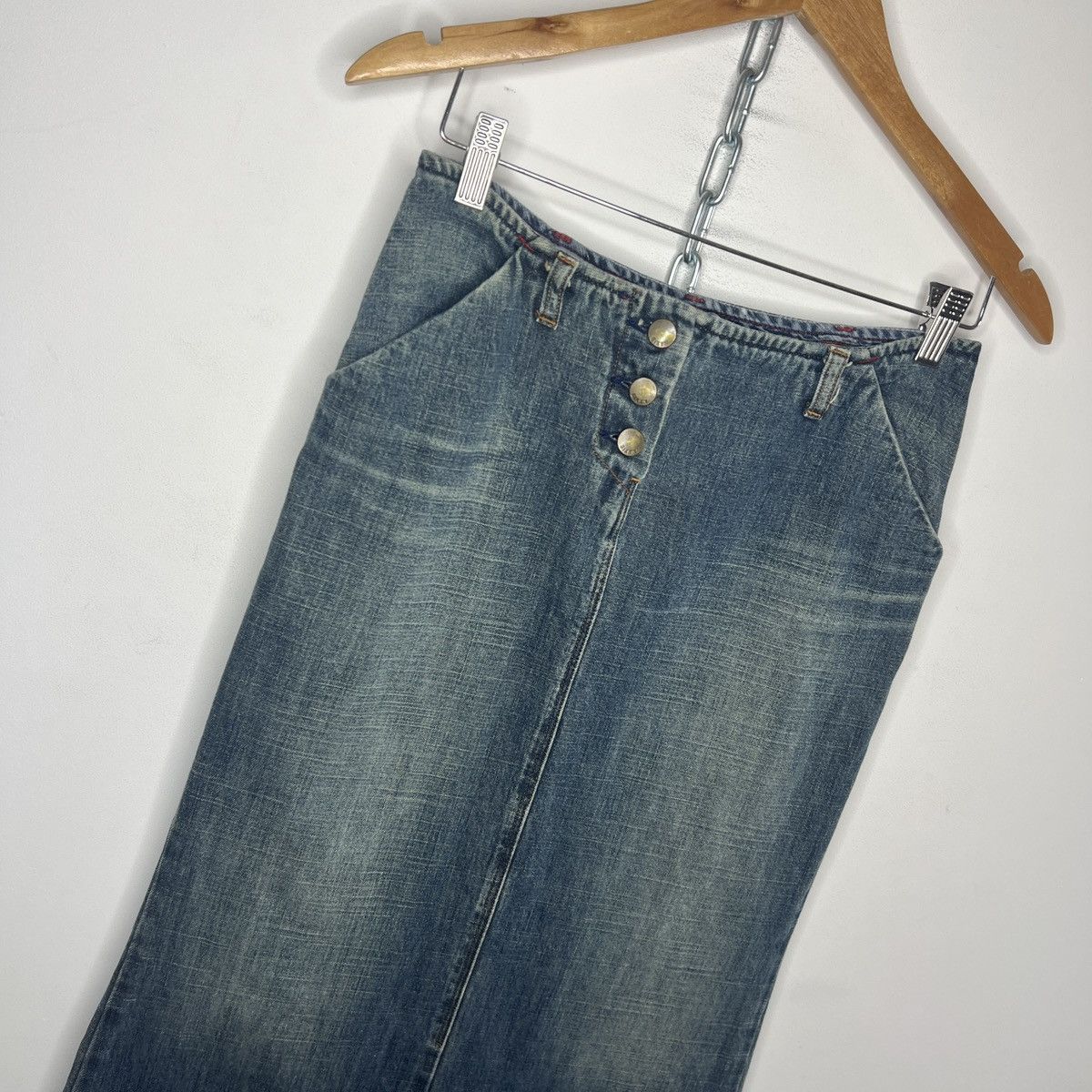 Miss Sixty Miss Sixty Denim Long Skirt Vintage Apparel Size 28" / US 6 / IT 42 - 7 Thumbnail