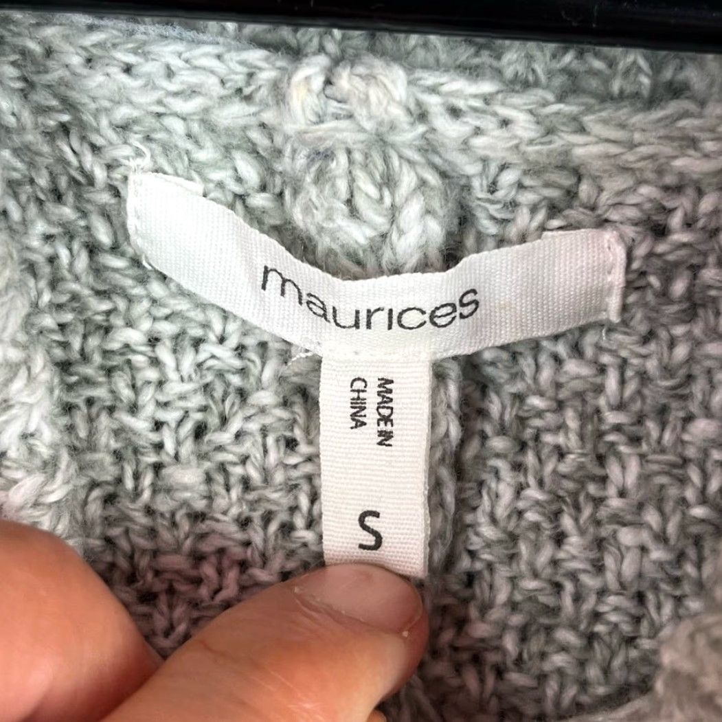 Vintage Maurices Womens Sweater Green Cowl Neck Long Sleeve Ribbed Pullover Small Size S / US 4 / IT 40 - 6 Thumbnail
