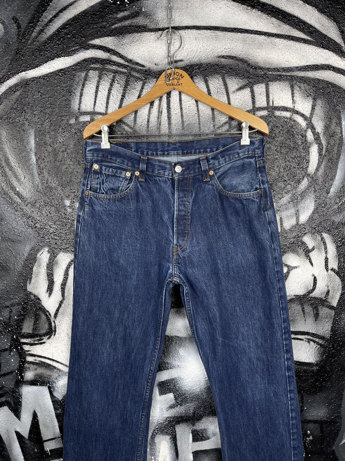 Levi's Levi’s 501 Vintage Navy Blue Denim Jeans Men’s Size W34 L32 Size US 34 / EU 50 - 4 Thumbnail