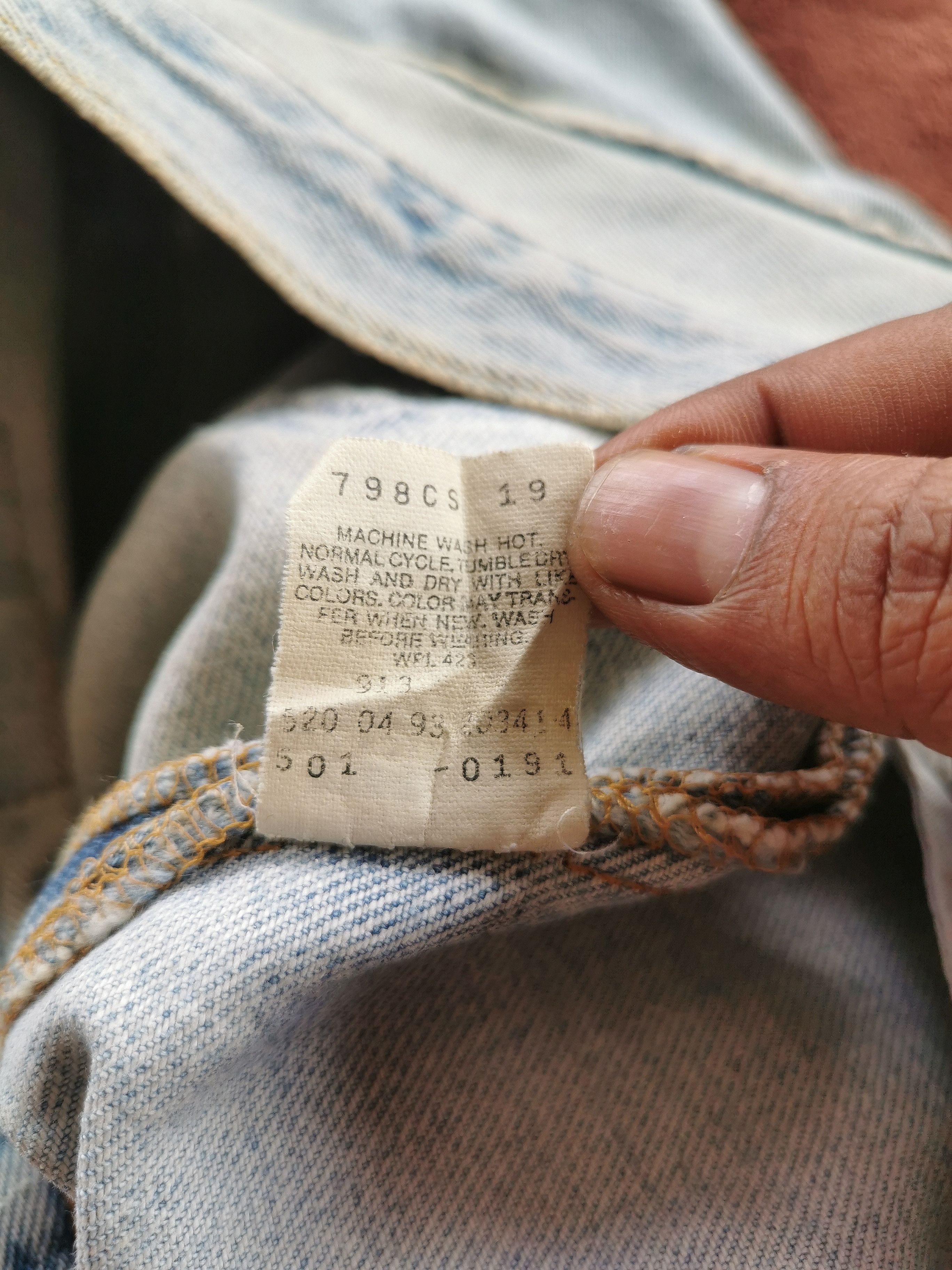 Levi's Vintage Levis 501 Distressed Fuck Dirty Jeans Size US 31 - 6 Thumbnail